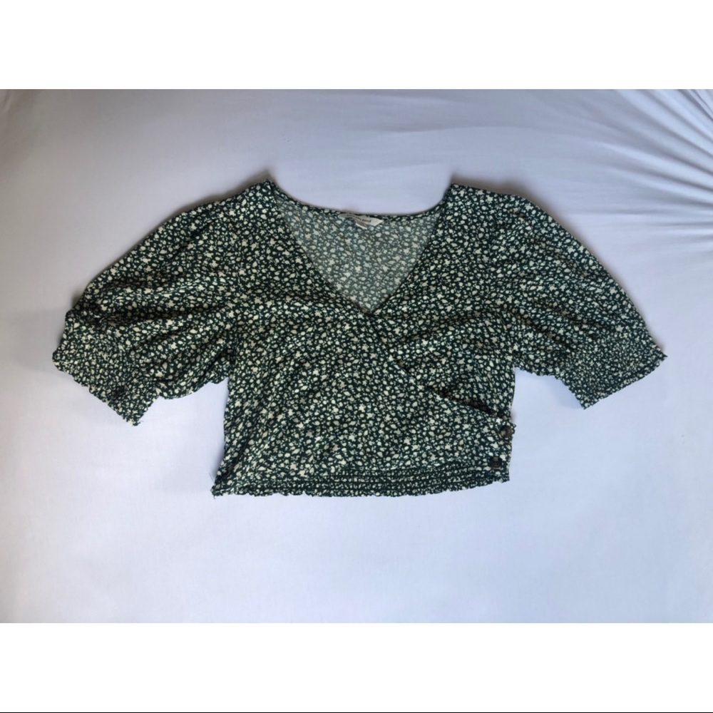 Floral Crop Top Blouse